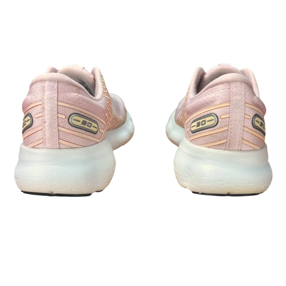 Brooks Glycerin 20 Womens 9 B Running Sneakers Pink Pastel Coquette Athleisure